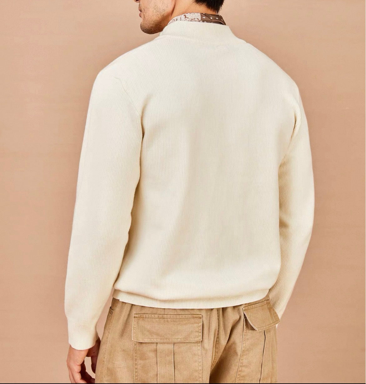 MONTARI HALF-ZIP KNIT SWEATER