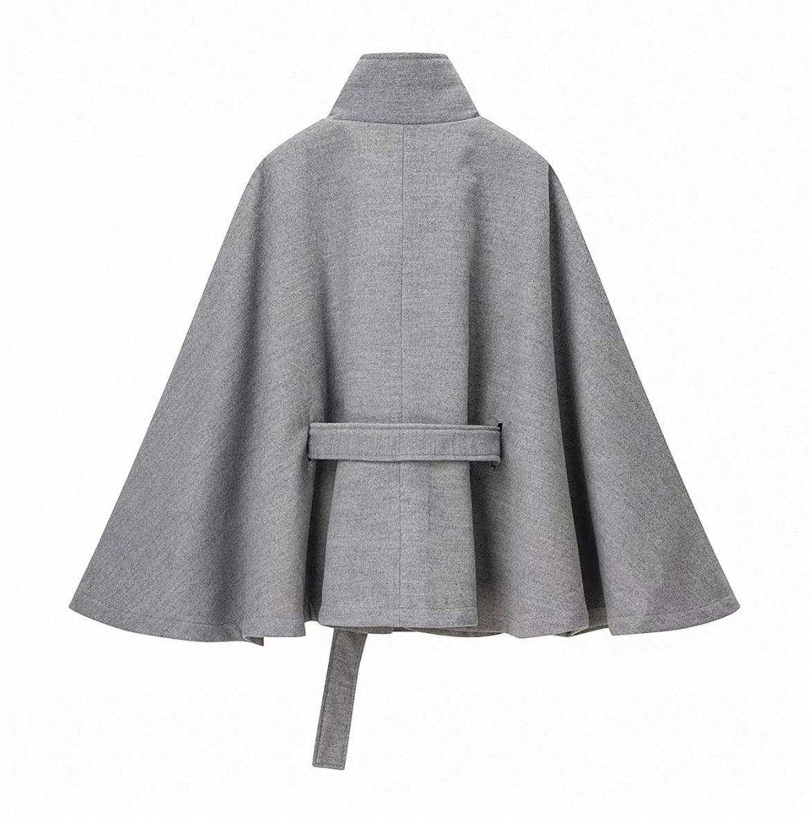 MONTARI TIE-FRONT CAPE JACKET