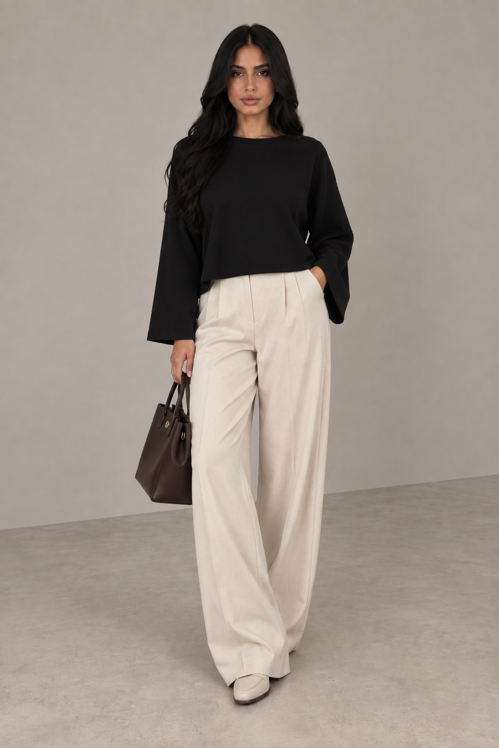 MONTARI OVERSIZED LONG SLEEVE TOP