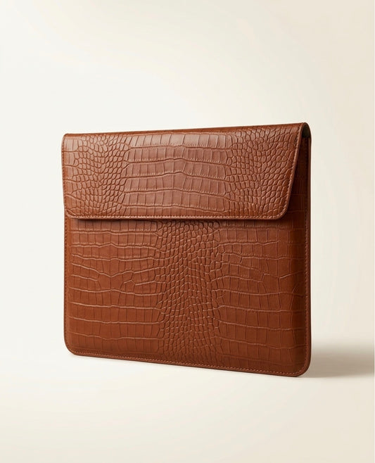 MONTARI CROCO LAPTOP SLEEVE