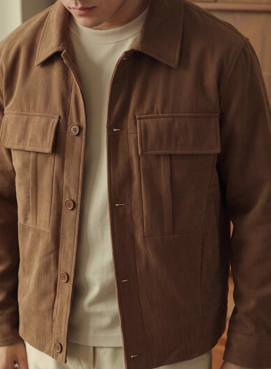 MONTARI VINTAGE CORDUROY UTILITY JACKET