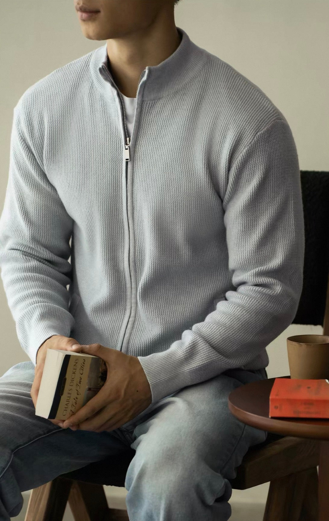 MONTARI ZIP-UP KNIT JACKET