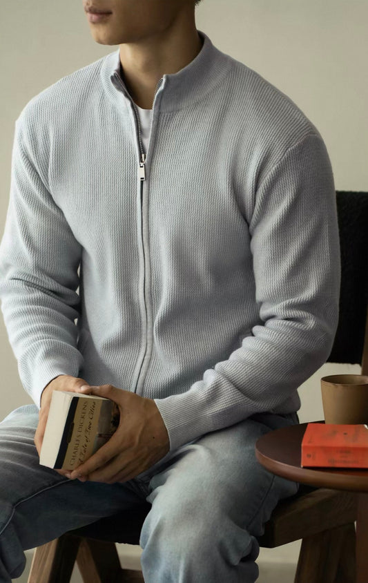 MONTARI ZIP-UP KNIT JACKET