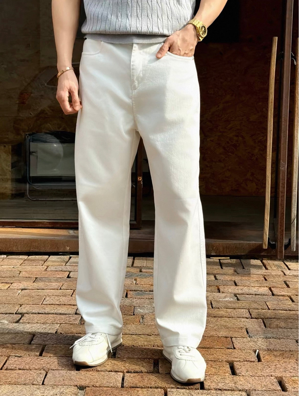 MONTARI ESSENTIAL WIDE-LEG TROUSERS