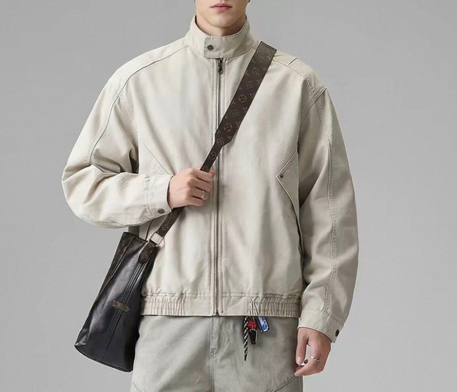 MONTARI VINTAGE ZIPPER BOMBER JACKET