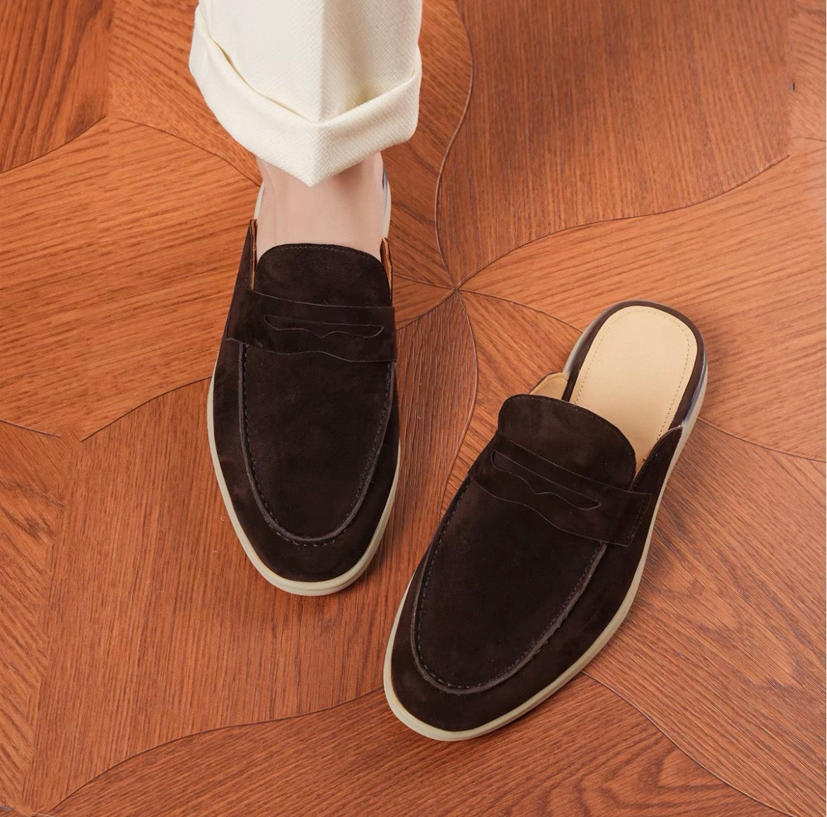 MANTORI SUEDE PENNY LOAFERS