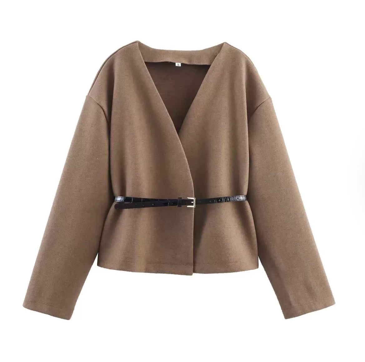 MONTARI BELTED CROPPED JACKET