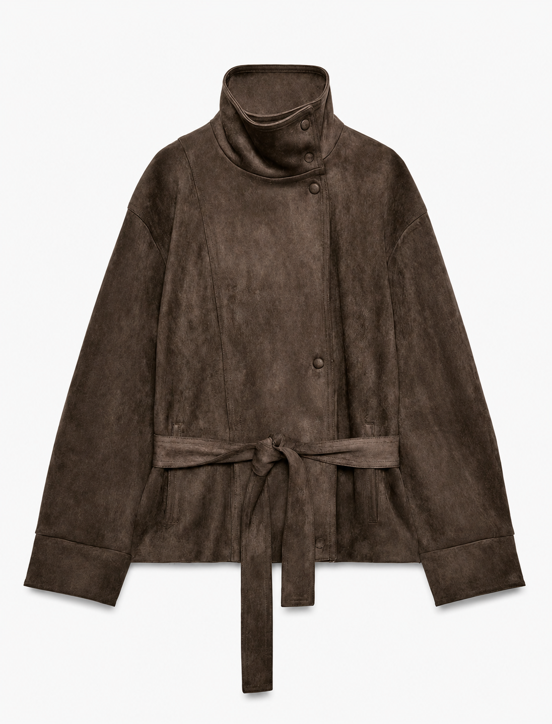 MONTARI CINCHED SUEDE JACKET