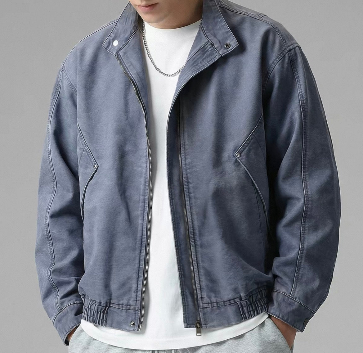 MONTARI VINTAGE ZIPPER BOMBER JACKET