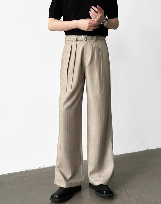 MONTARI WIDE-LEG PLEATED TROUSERS