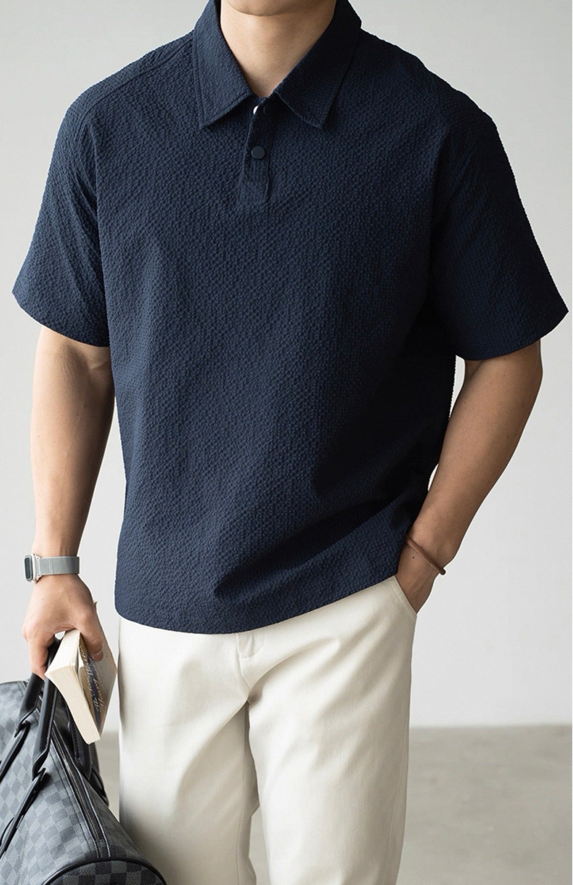 MONTARI TEXTURED POLO SHIRT