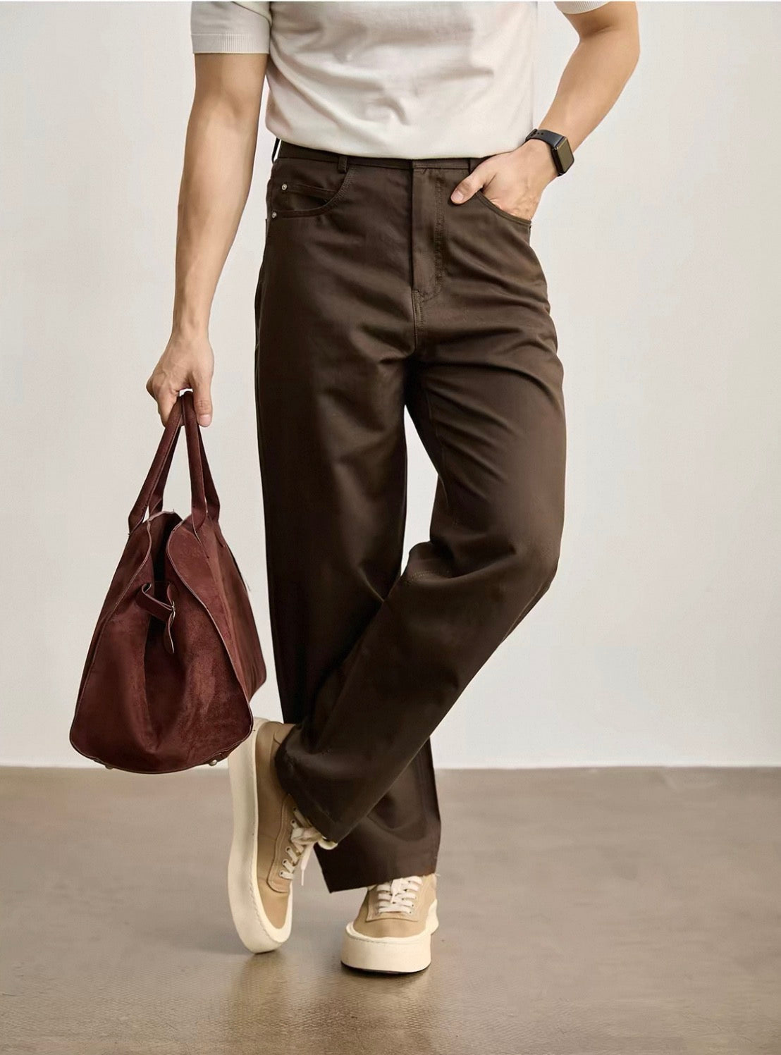 MONTARI RELAXED STRAIGHT-LEG PANTS