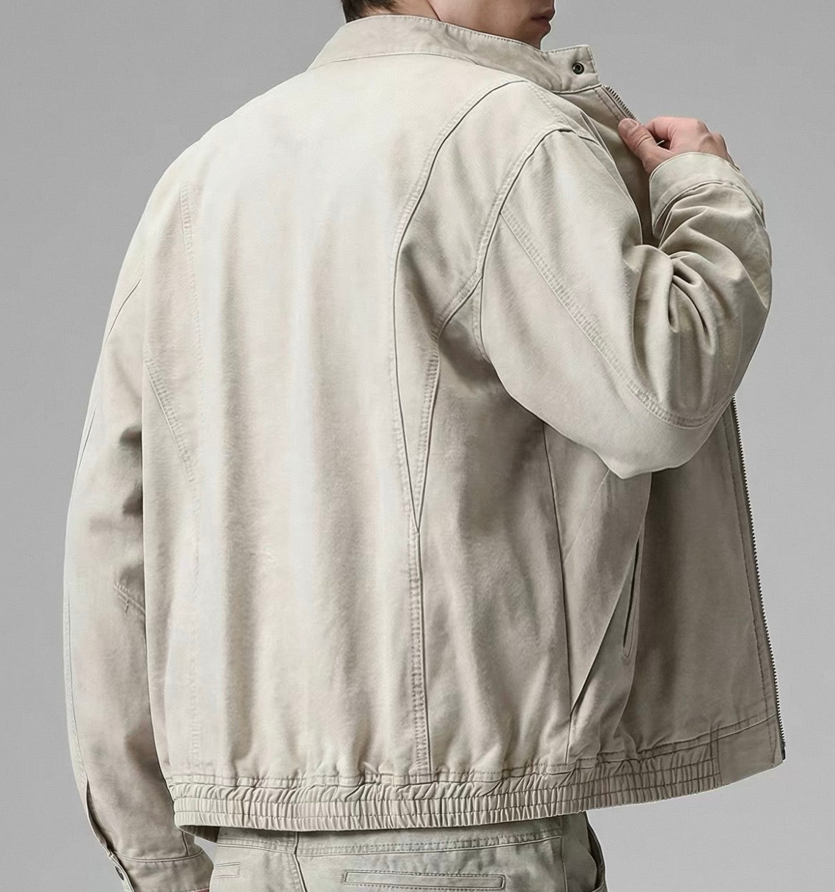 MONTARI VINTAGE ZIPPER BOMBER JACKET
