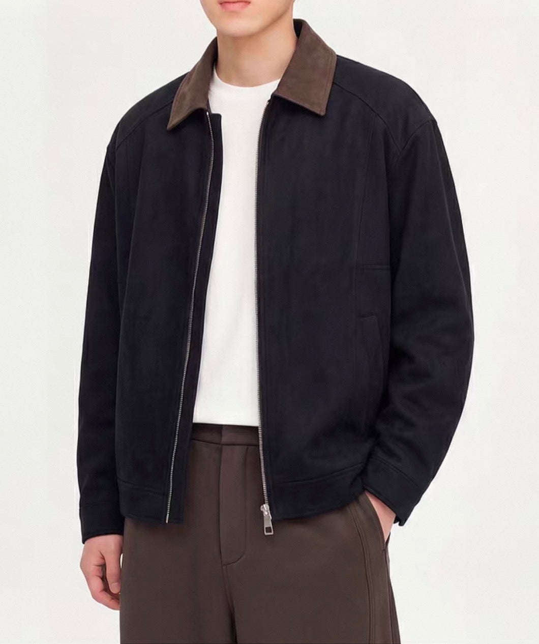 MONTARI SUEDE COLLAR JACKET