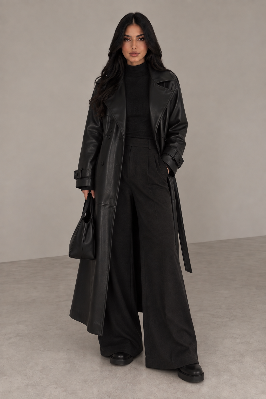 MONTARI SIENNA LEATHER COAT