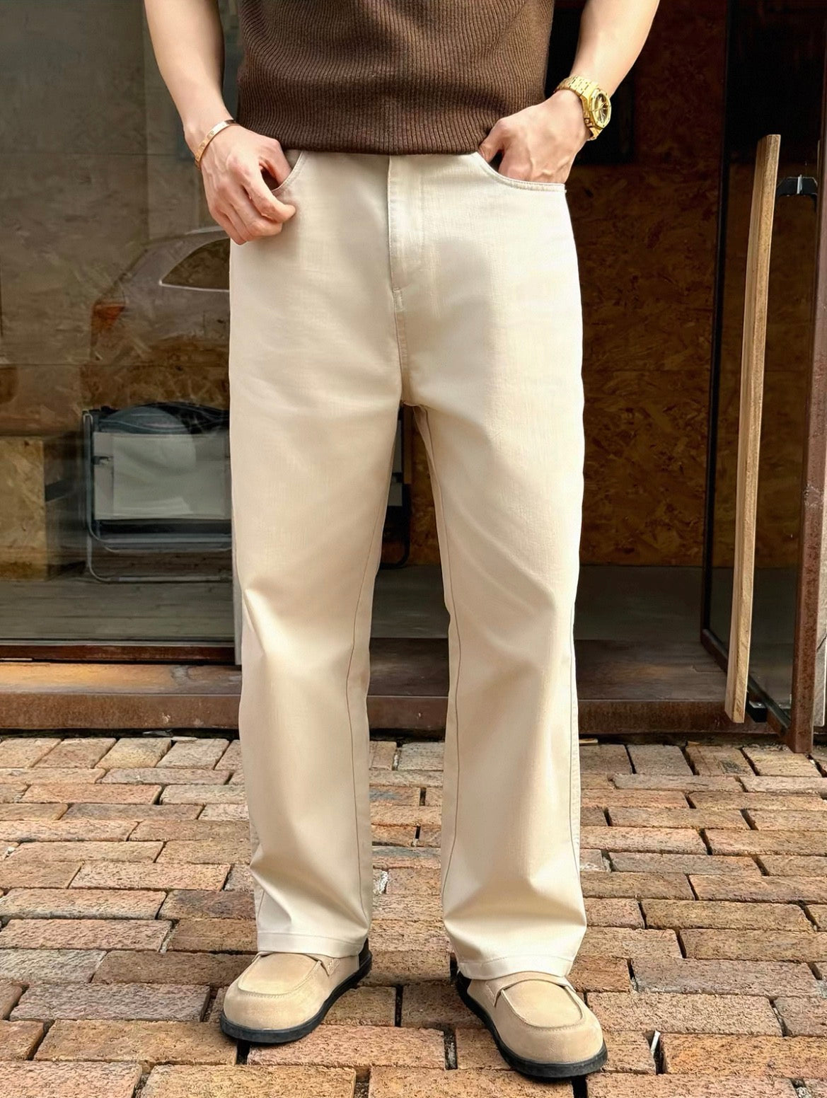 MONTARI ESSENTIAL WIDE-LEG TROUSERS