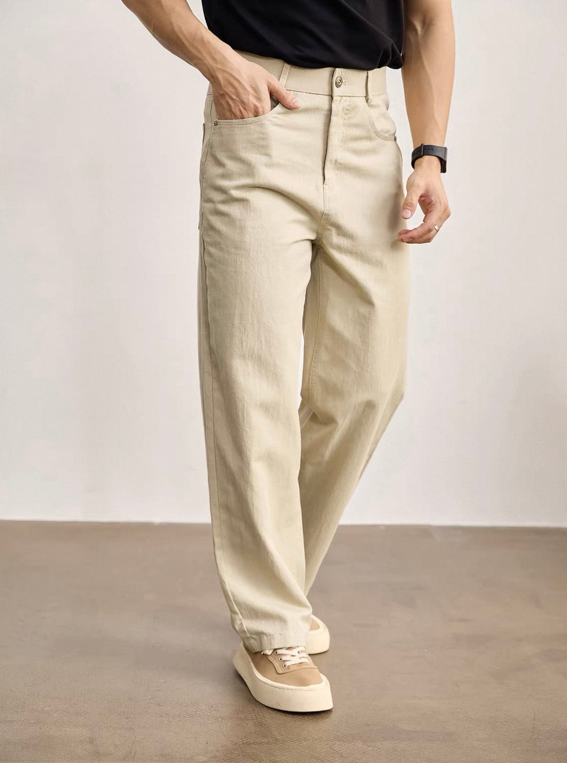 MONTARI RELAXED STRAIGHT-LEG PANTS