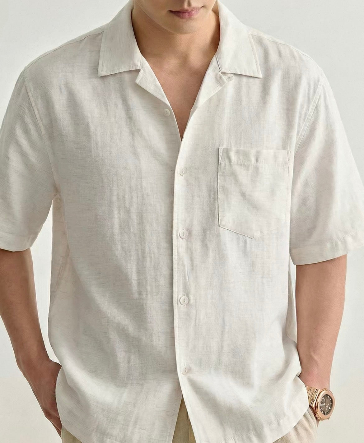 MONTARI LINEN CAMP SHIRT