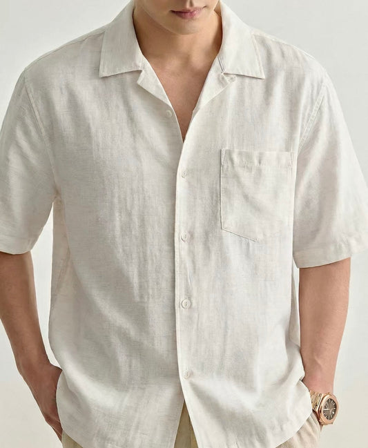MONTARI LINEN CAMP SHIRT