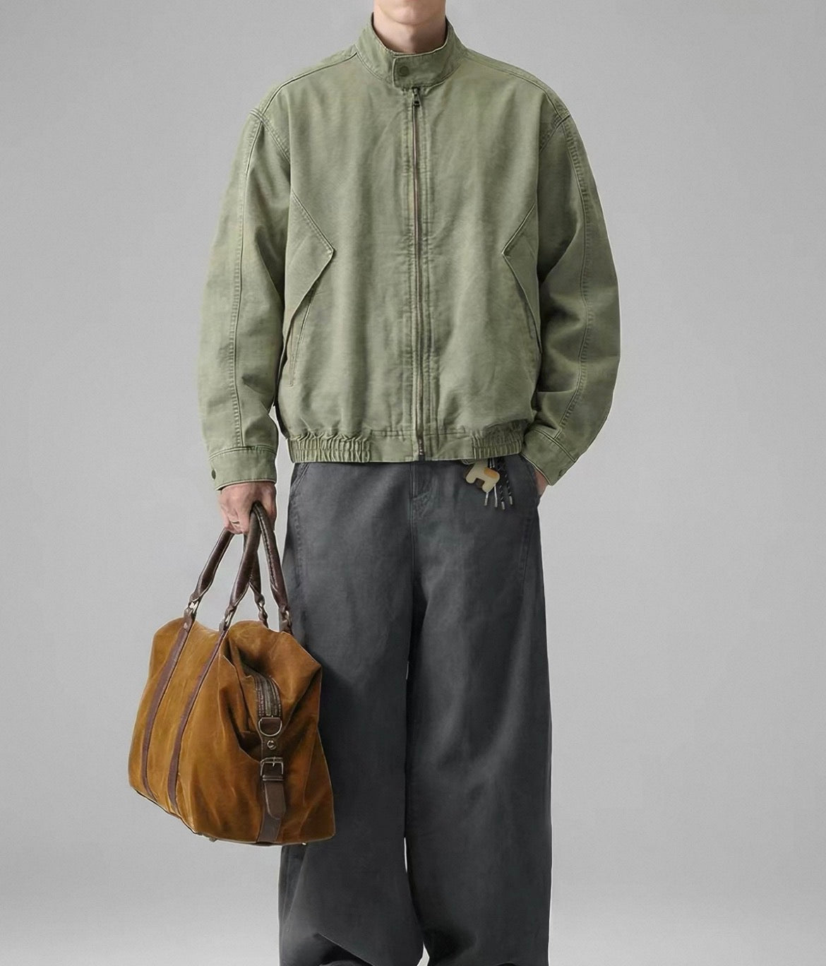 MONTARI VINTAGE ZIPPER BOMBER JACKET