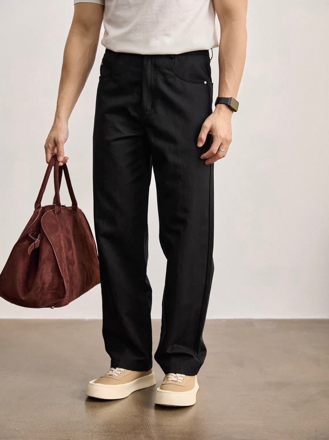 MONTARI RELAXED STRAIGHT-LEG PANTS