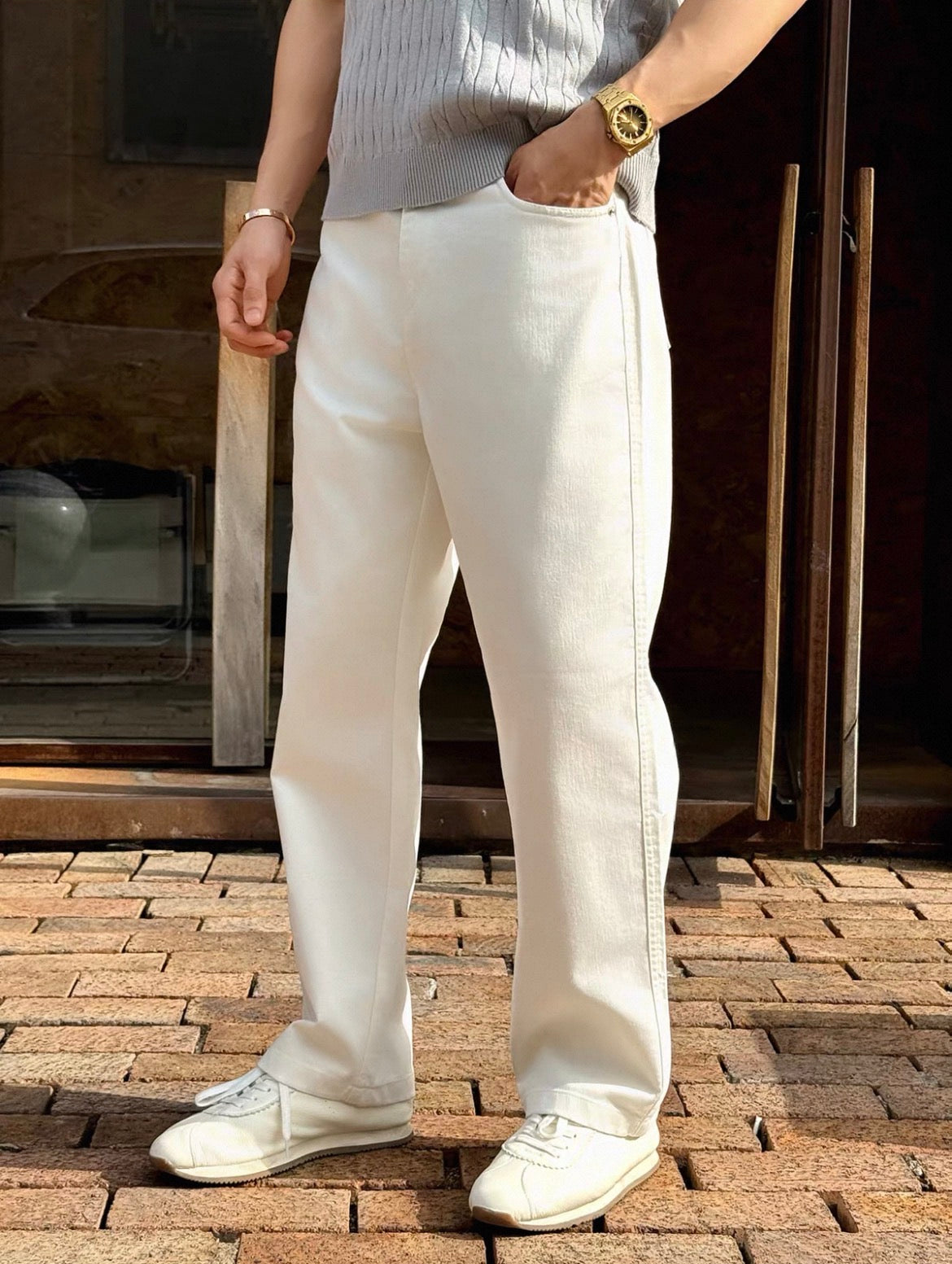 MONTARI ESSENTIAL WIDE-LEG TROUSERS