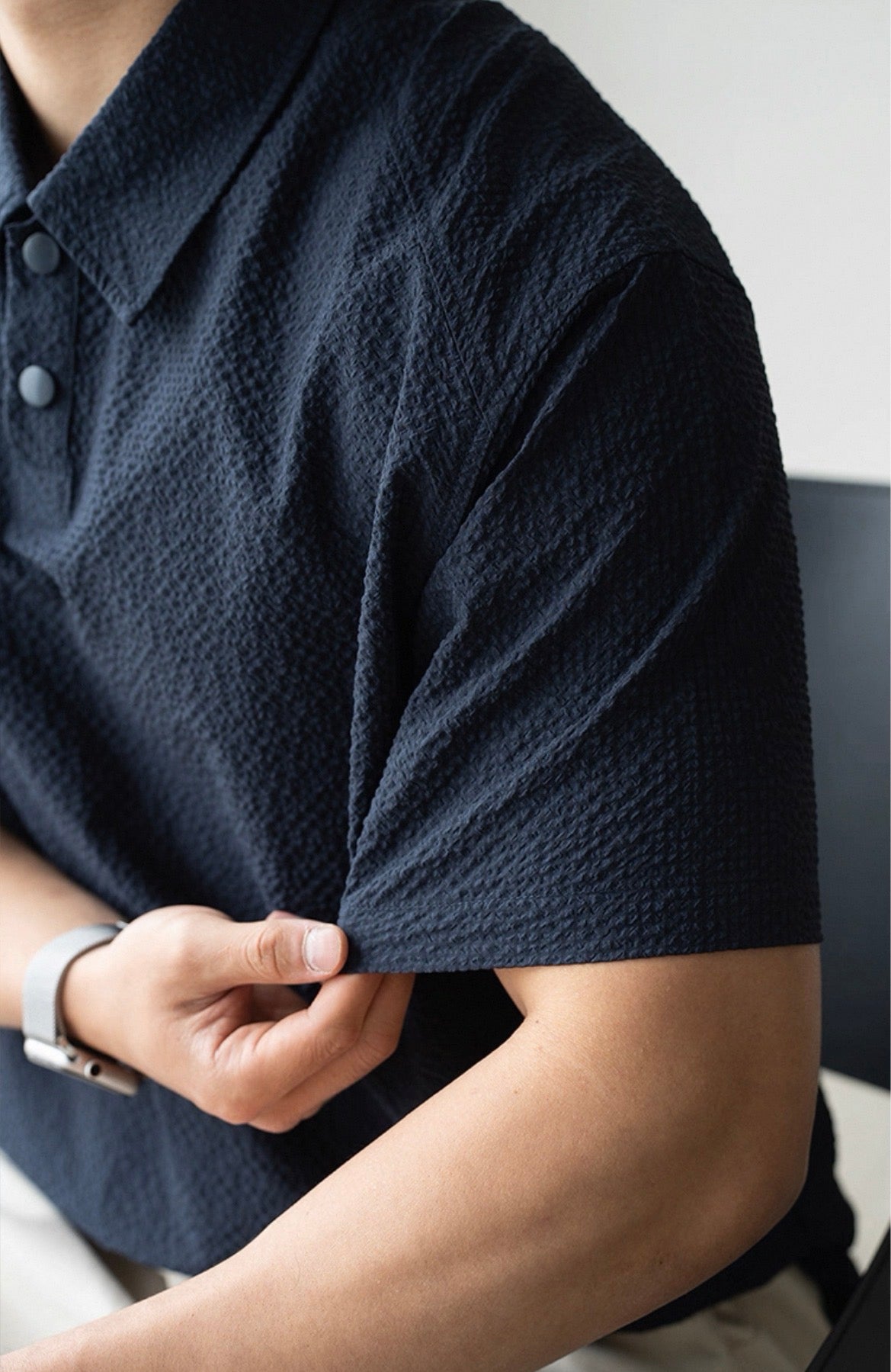 MONTARI TEXTURED POLO SHIRT