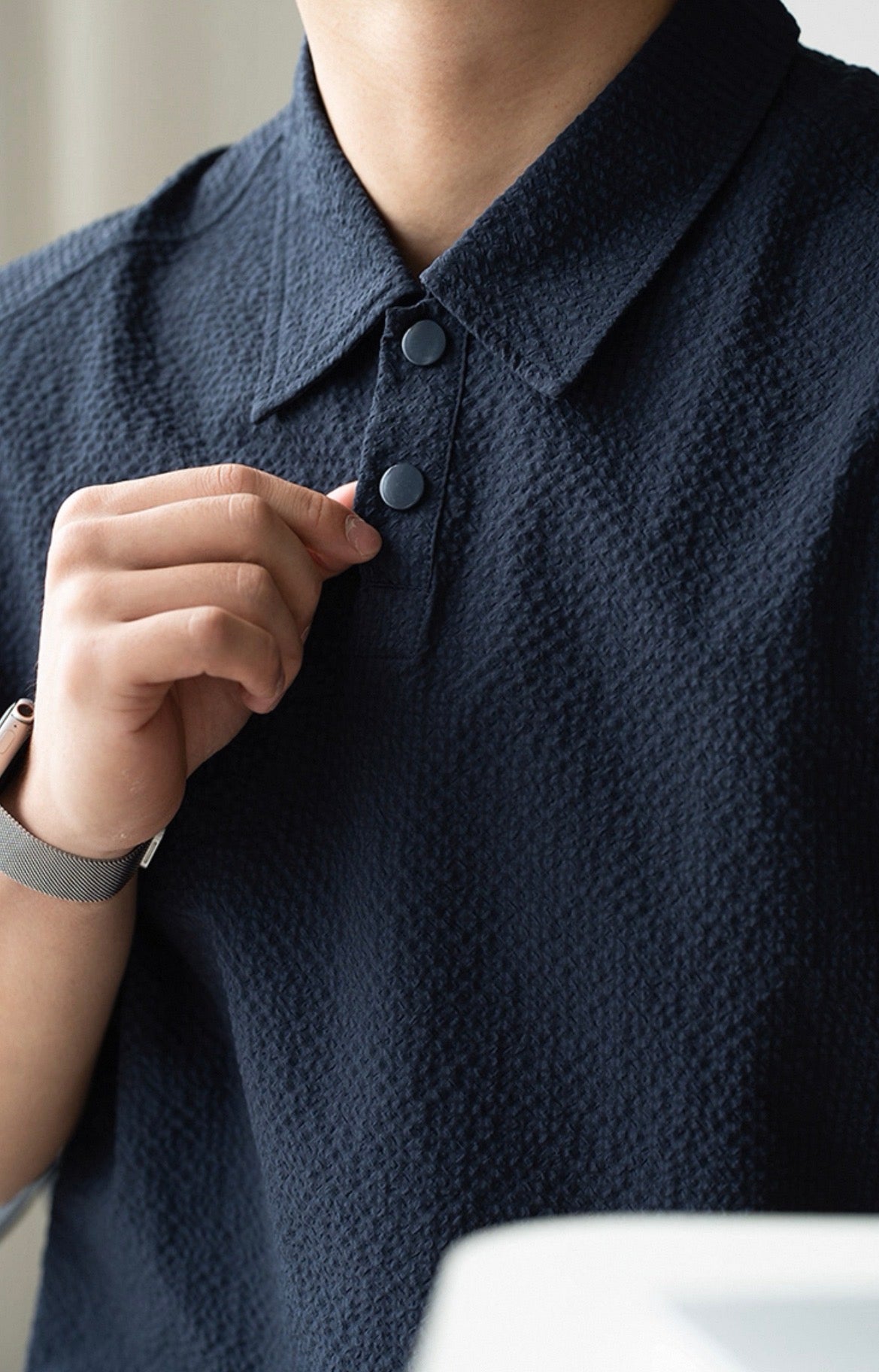 MONTARI TEXTURED POLO SHIRT
