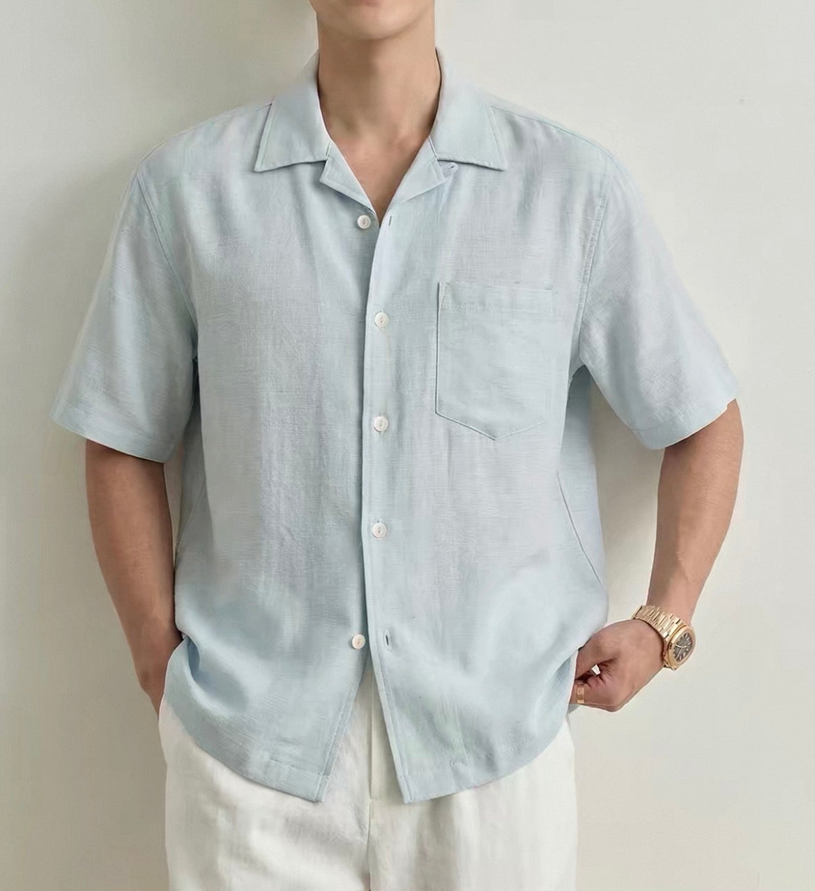 MONTARI LINEN CAMP SHIRT