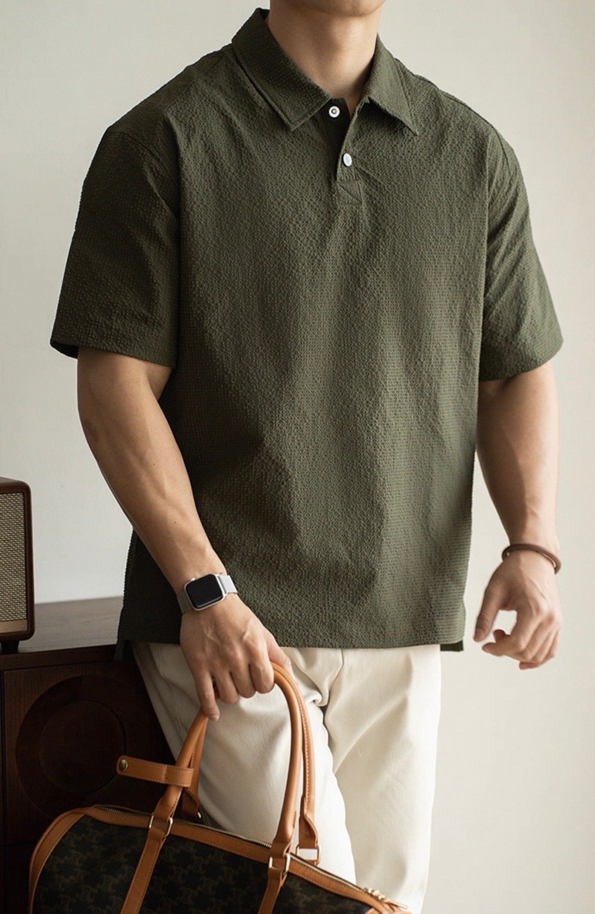 MONTARI TEXTURED POLO SHIRT