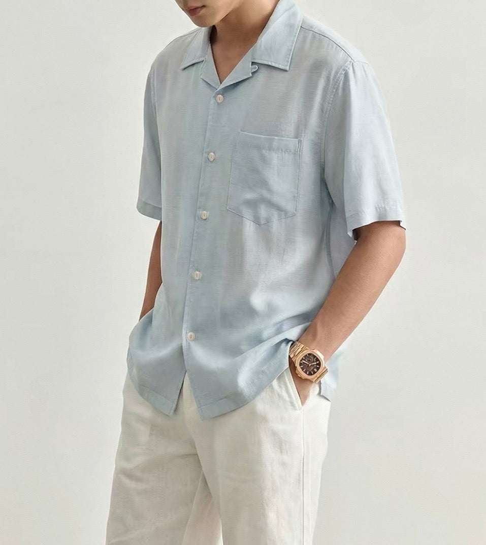MONTARI LINEN CAMP SHIRT