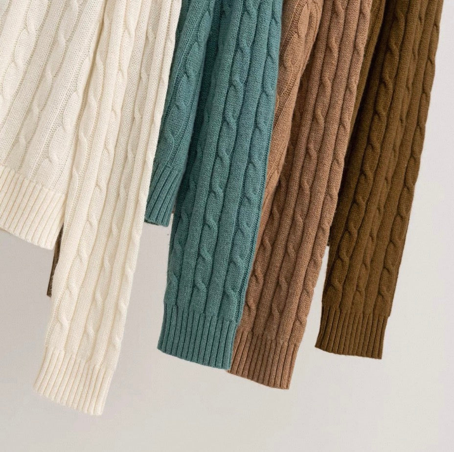 MONTARI CABLE KNIT CARDIGAN