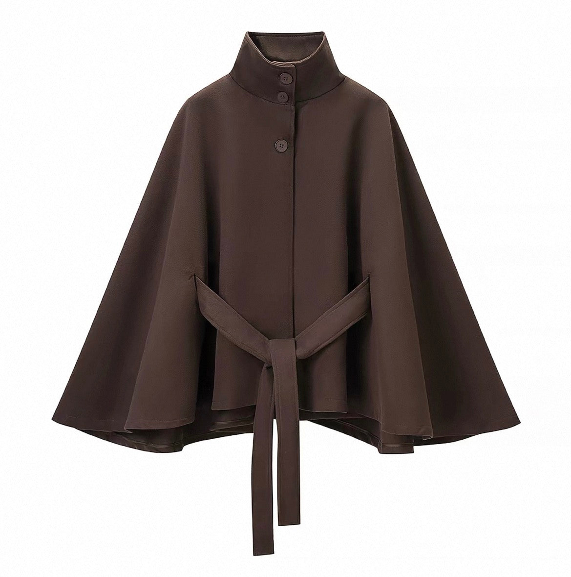 MONTARI BELTED CAPE JACKET