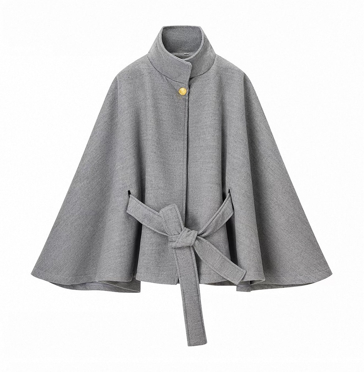 MONTARI TIE-FRONT CAPE JACKET