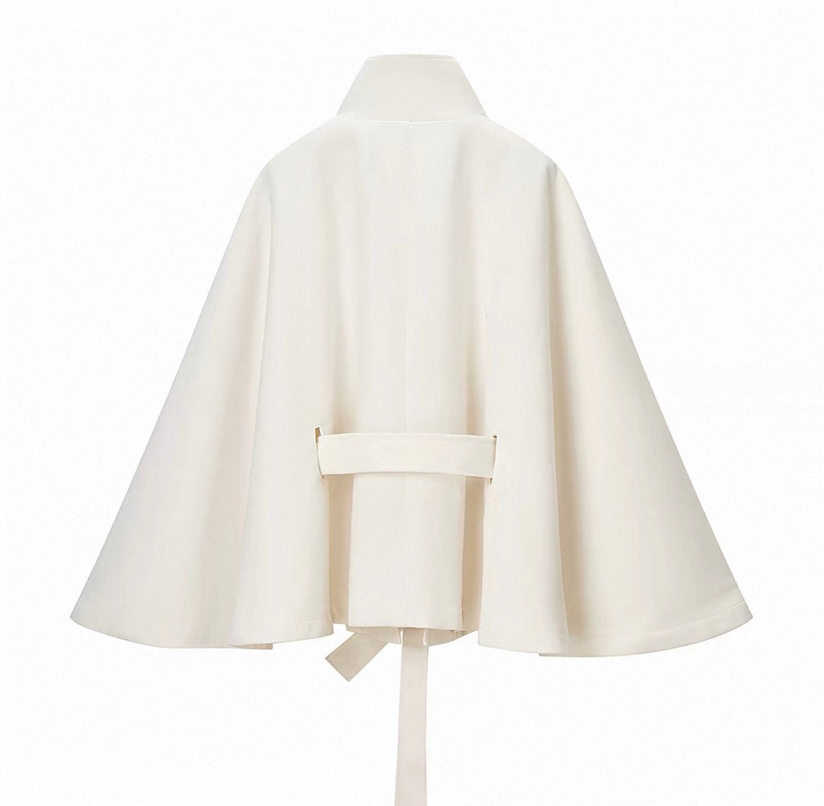 MONTARI TIE-FRONT CAPE JACKET
