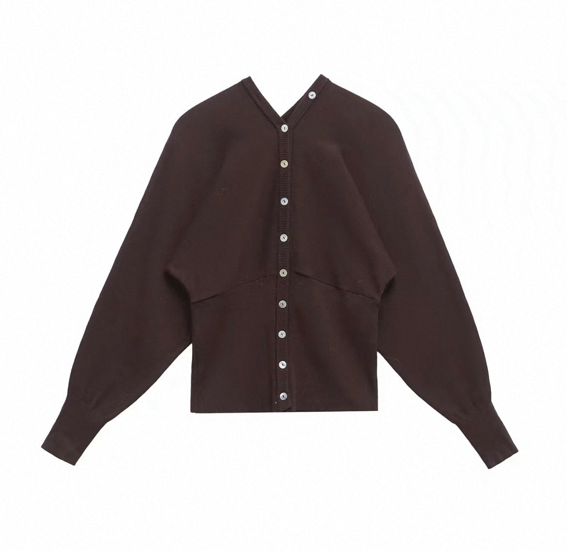MONTARI V-NECK BUTTON CARDIGAN