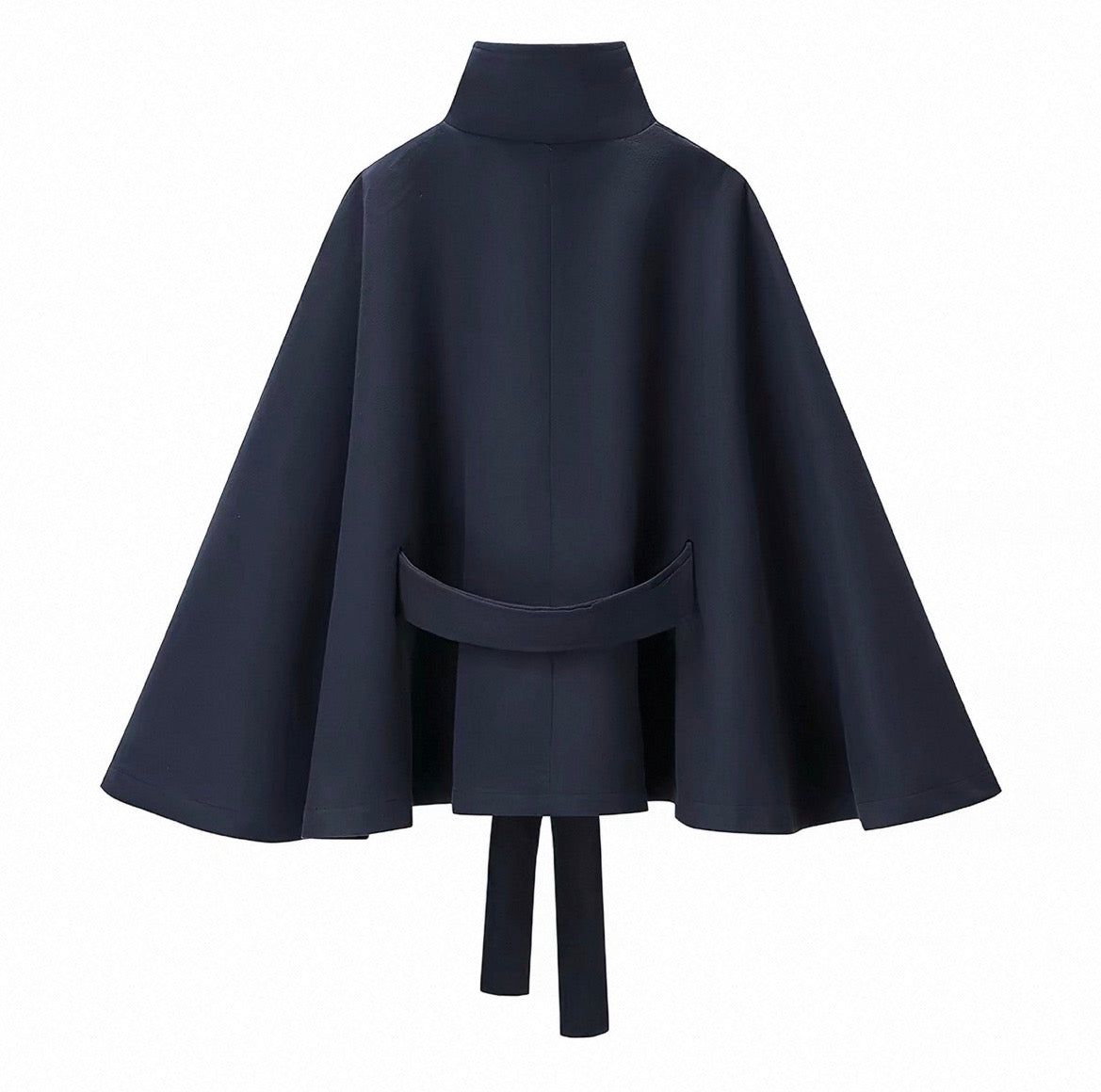 MONTARI BELTED CAPE JACKET