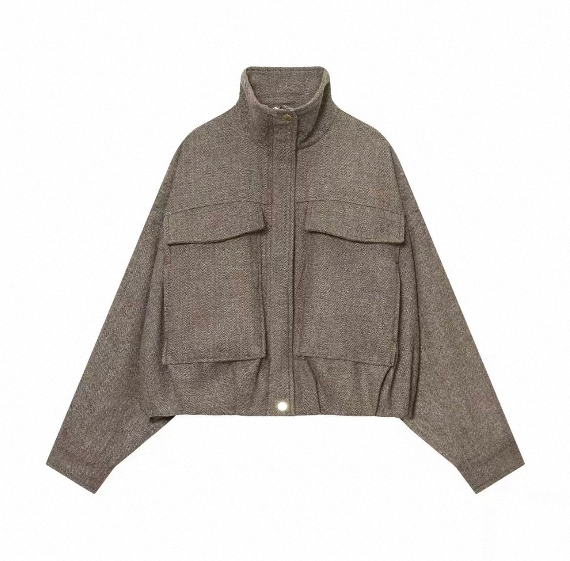 MONTARI HERRINGBONE UTILITY JACKET