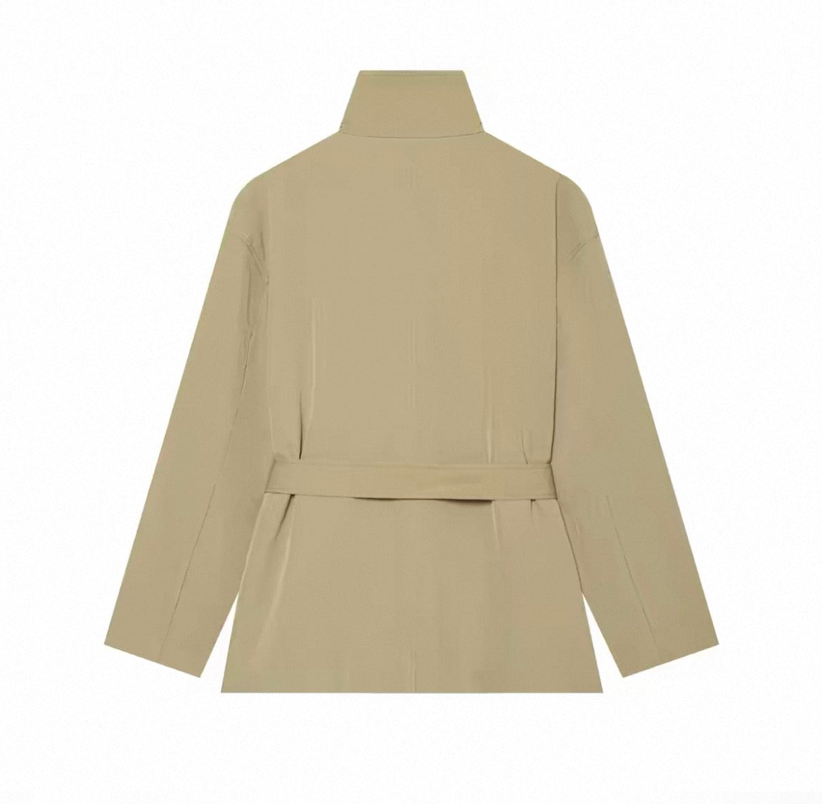 MONTARI BELTED STAND COLLAR JACKET