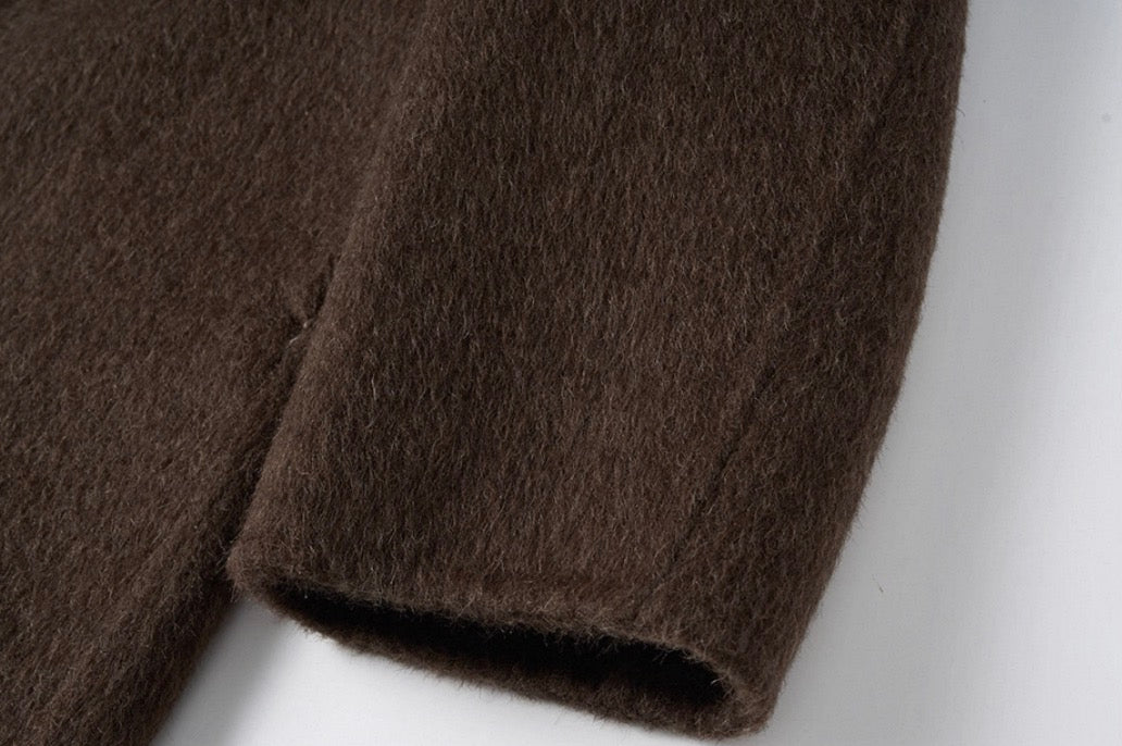MONTARI YAK WOOL DOUBLE-BREASTED COAT