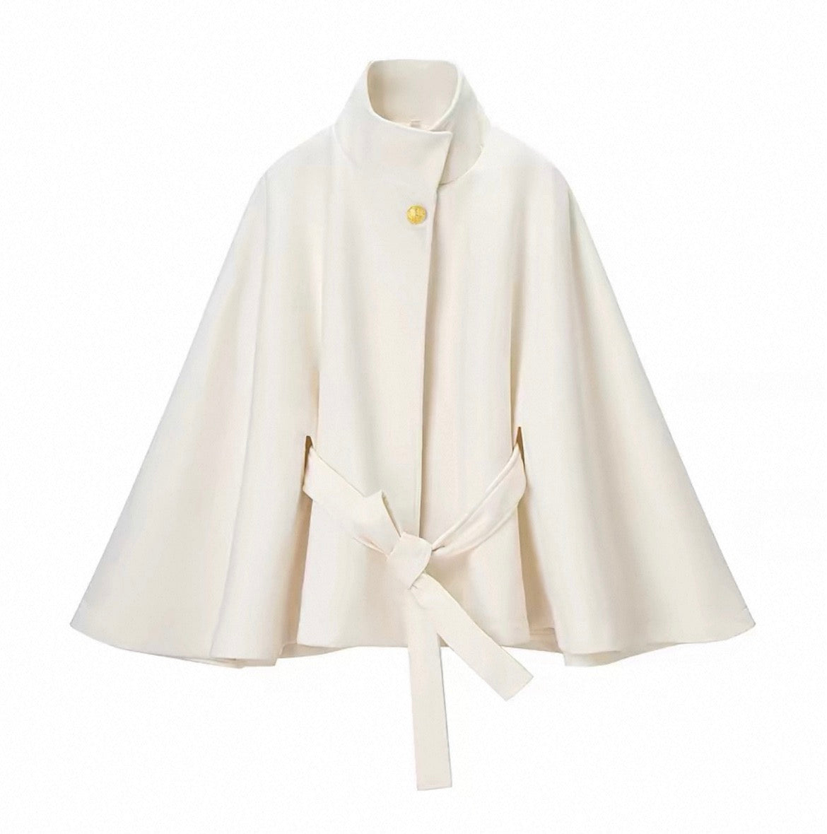 MONTARI TIE-FRONT CAPE JACKET