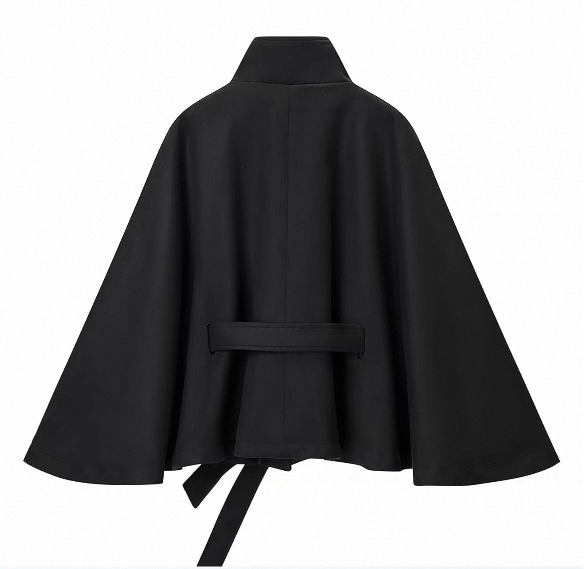 MONTARI BELTED CAPE JACKET