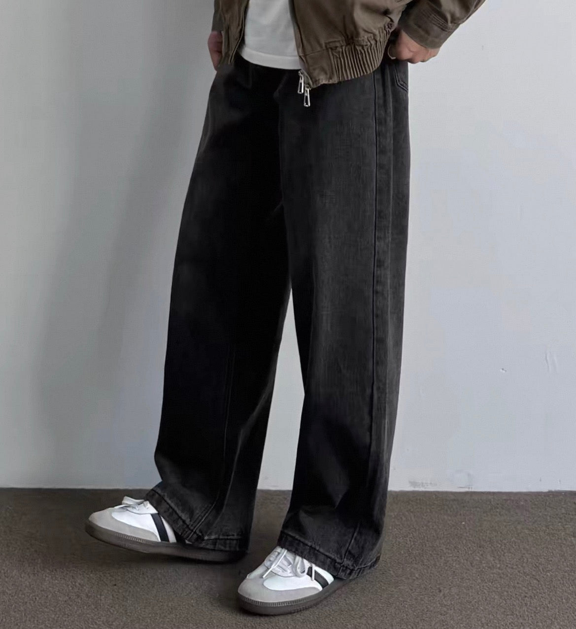 MONTARI NOIR WIDE-LEG JEANS
