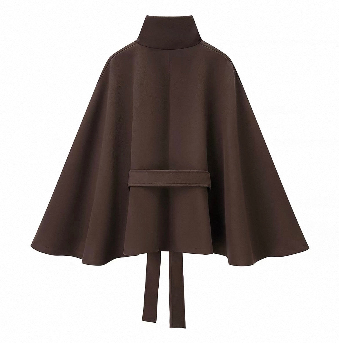 MONTARI BELTED CAPE JACKET
