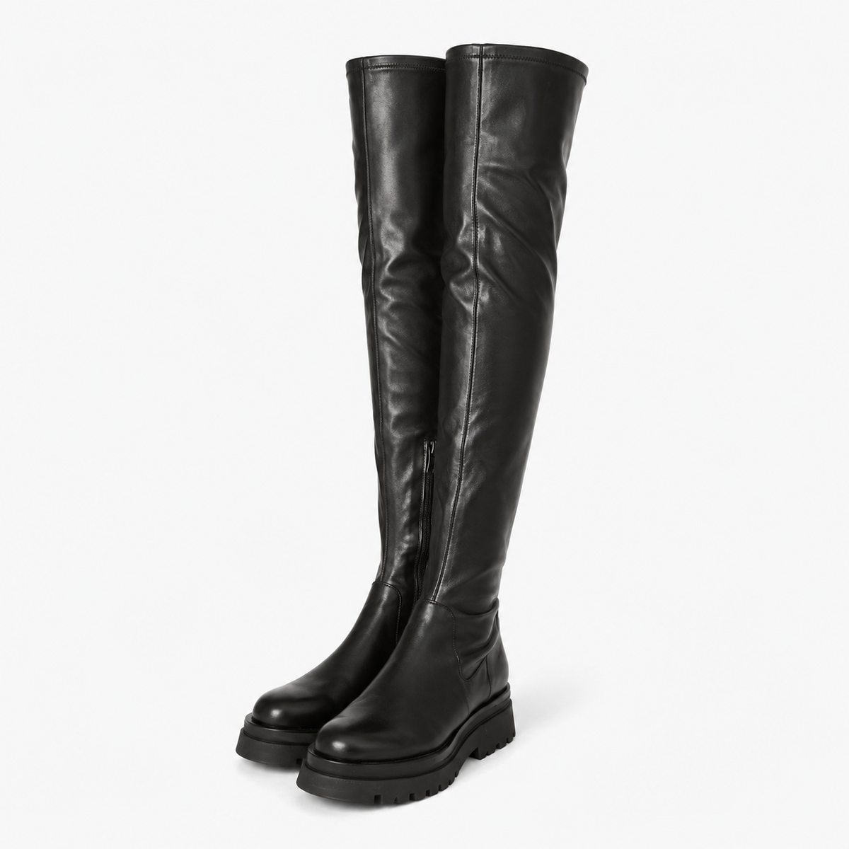 MONTARI KNEE-HIGH PLATFORM BOOTS