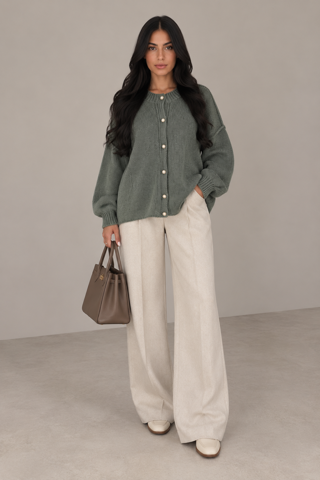 MONTARI OVERSIZED KNIT CARDIGAN