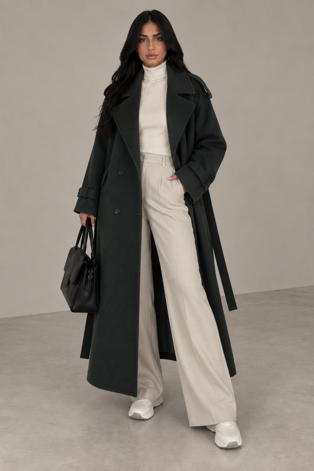 MONTARI BELTED TRENCH COAT