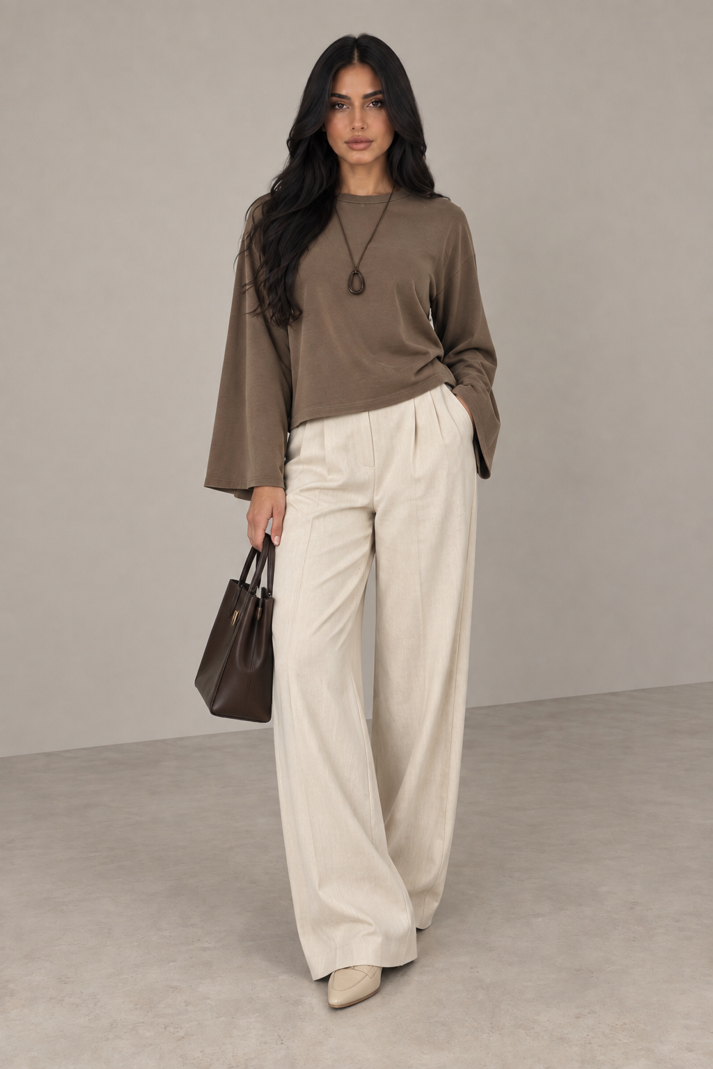 MONTARI OVERSIZED LONG SLEEVE TOP