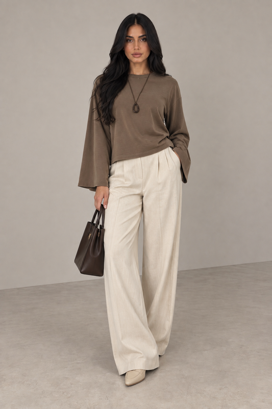MONTARI OVERSIZED LONG SLEEVE TOP