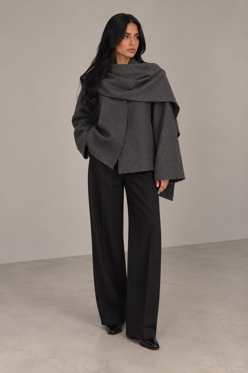 MONTARI OVERSIZED CAPE JACKET